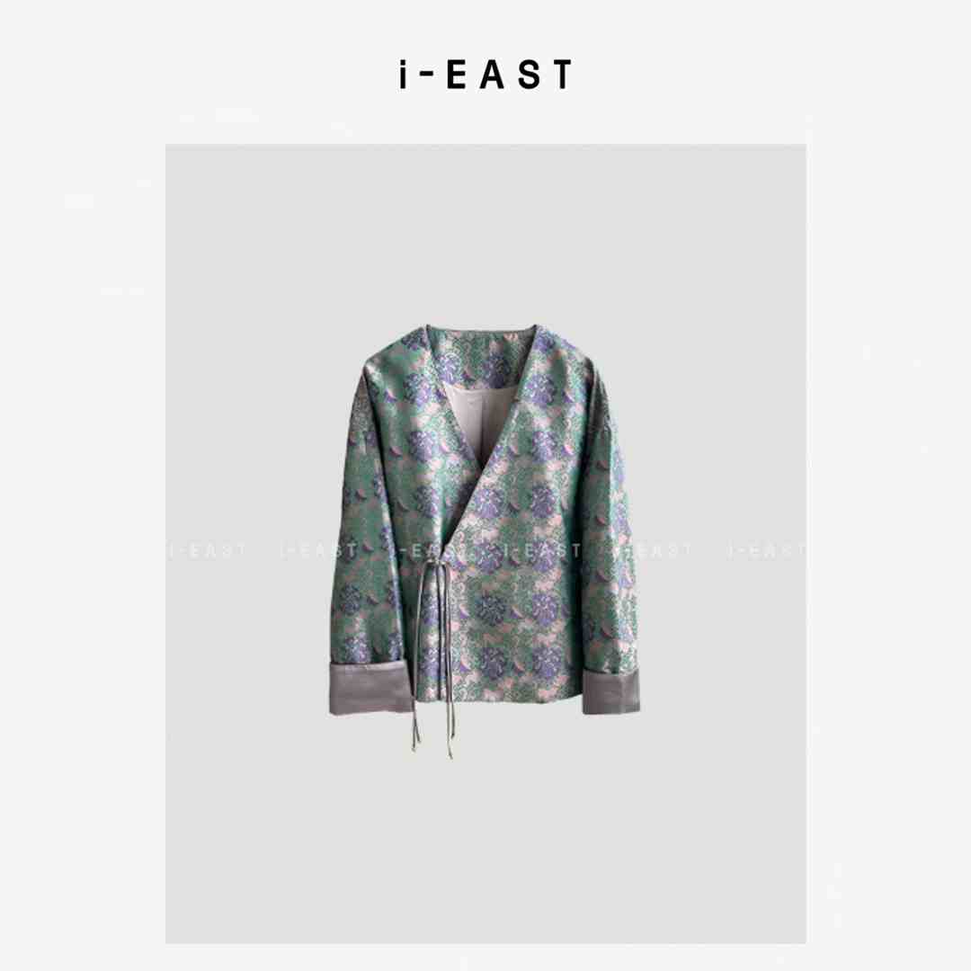  i-EAST 大溪地香草~新中式提花开衫外套-3D WT41324
