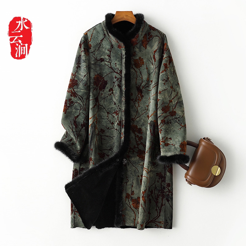 【柳暗花明】$高定款双面双穿貂绒皮毛一体大衣