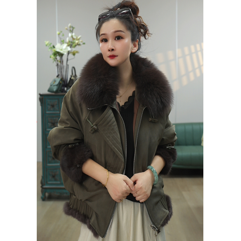 【DaiOu专属】新款轻奢狐狸毛短款鹅绒服8599