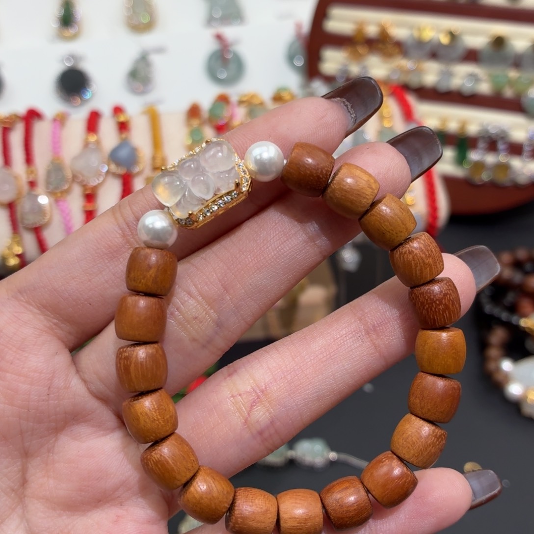 翡翠银S925镶嵌颈饰