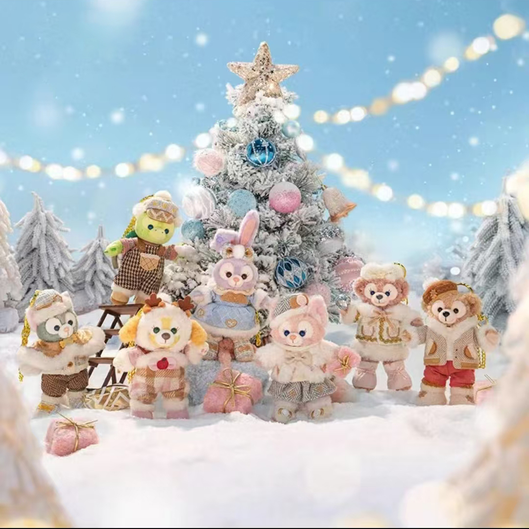 24上迪冬日系列公仔挂件周边包包毛绒玩具送礼挂包钥匙扣