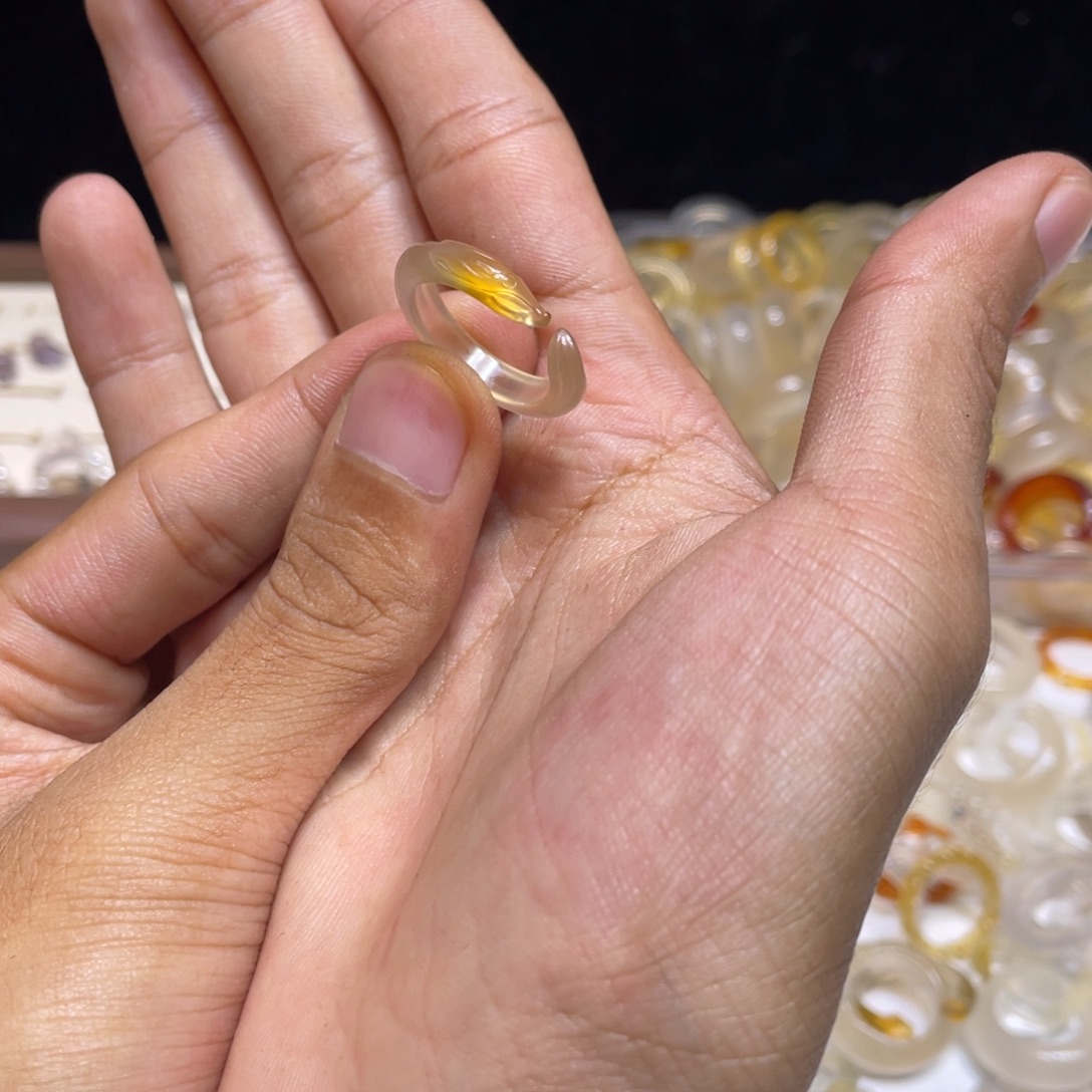 玛瑙/玉髓未镶嵌戒指247号港15