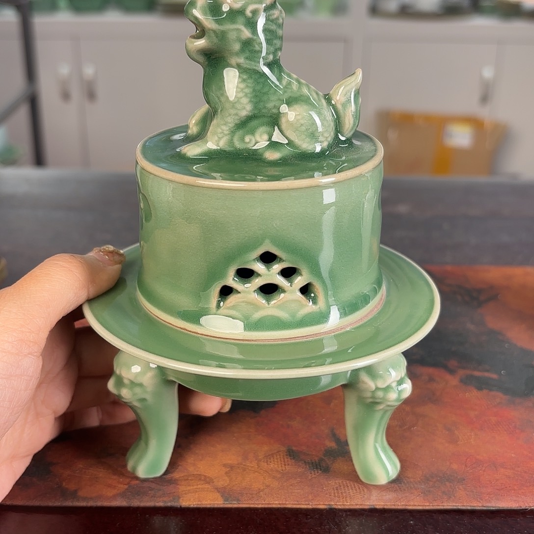 龙泉云间青瓷小米茶器