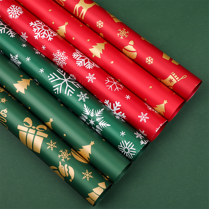 圣诞限定花束包装纸鲜花包装圣诞氛围花艺包装花束包装材料
