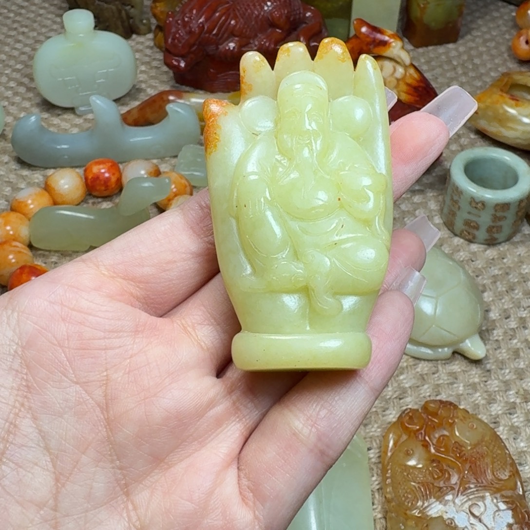 白玉菩提吊坠挂件