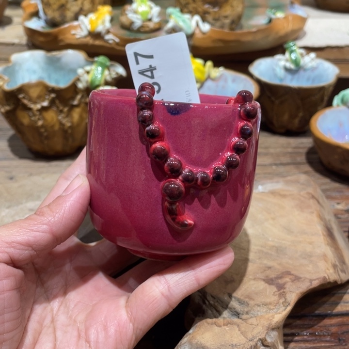 手工制作陶瓷茶具仿生茶杯