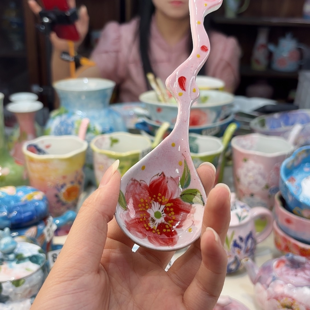 瓷片景德镇手绘高温釉下彩陶瓷茶具