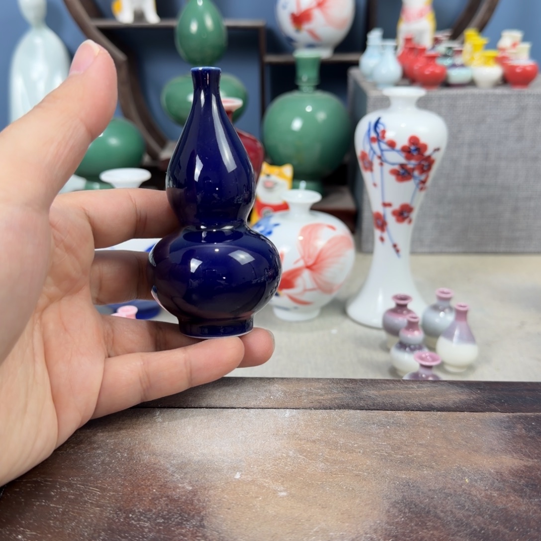 陶瓷手工小花器摆件