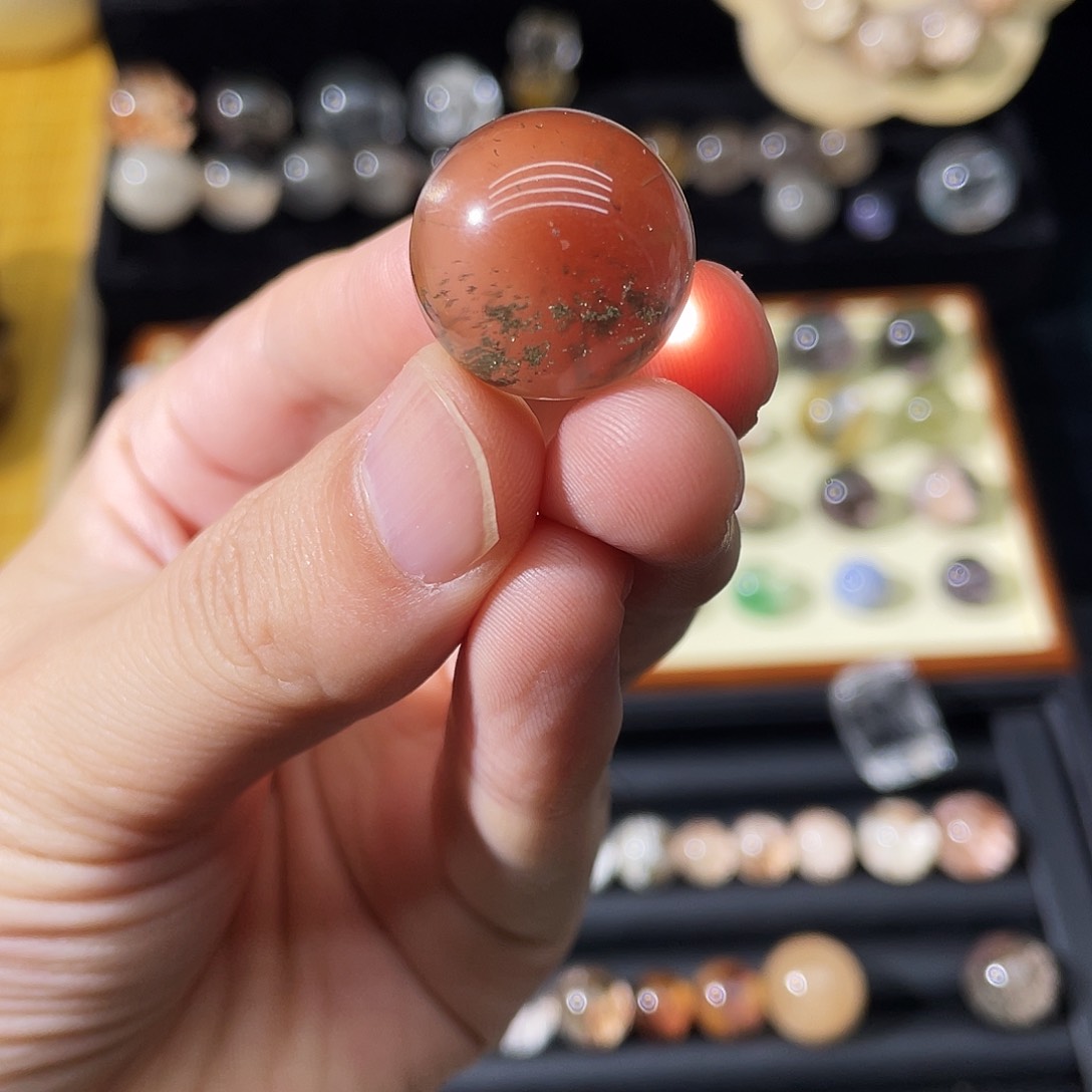 水晶手串未镶嵌满天星绿幽灵