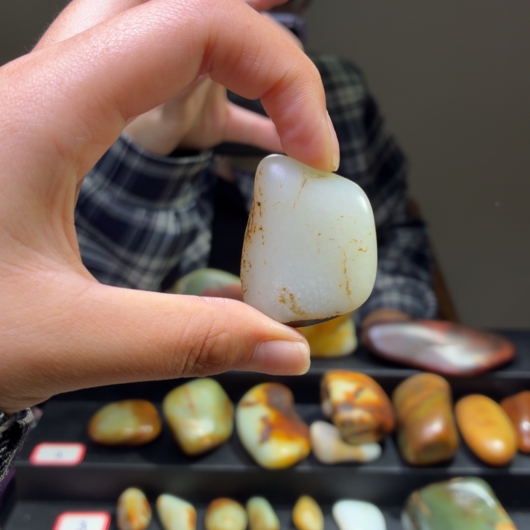 和田玉未镶嵌挂件31.3