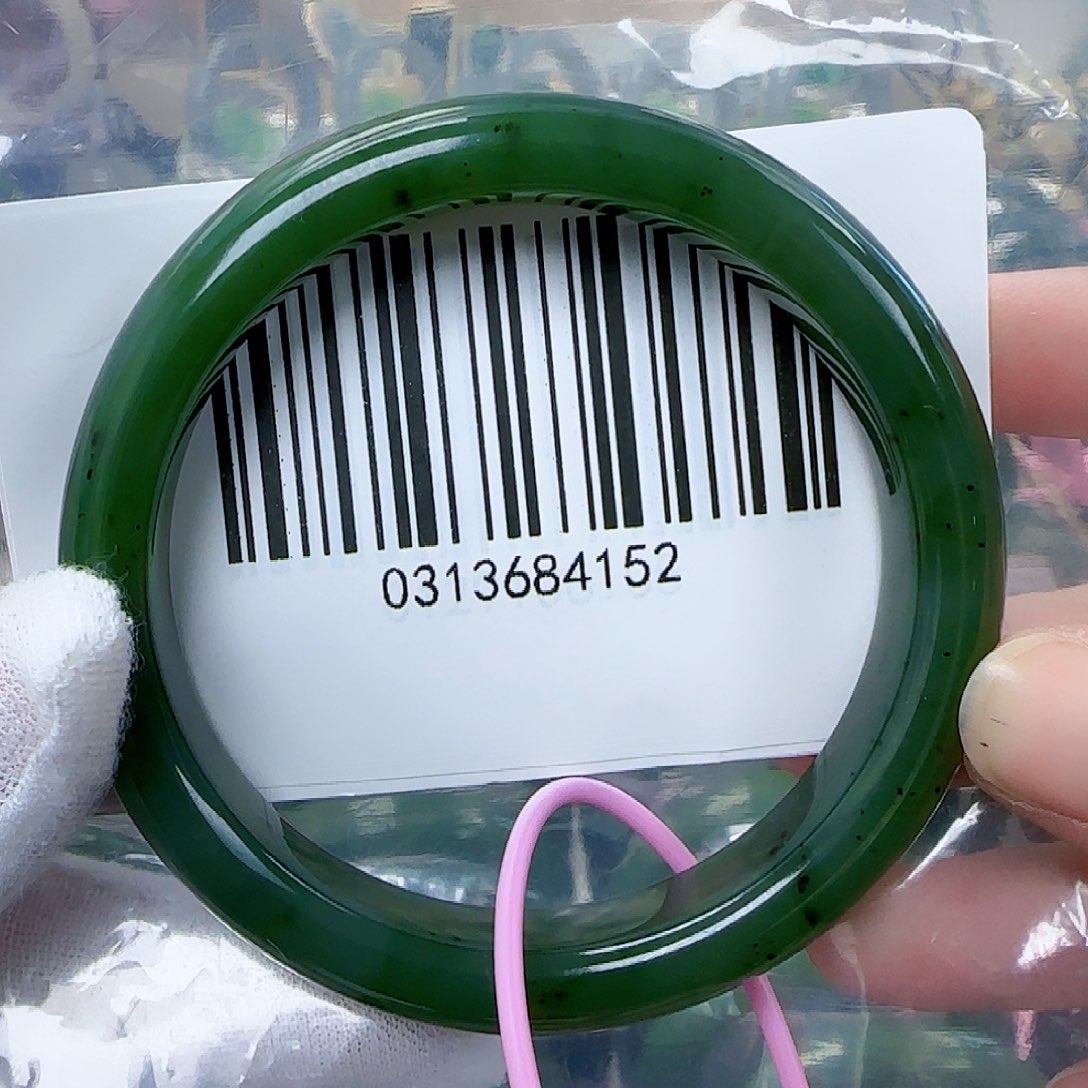 和田玉（碧玉）手镯未镶嵌56