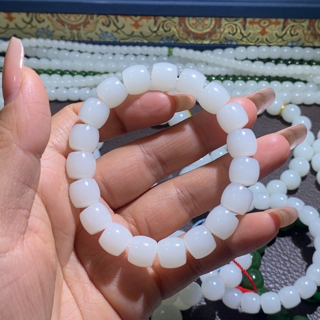 和田玉手链未镶嵌修*