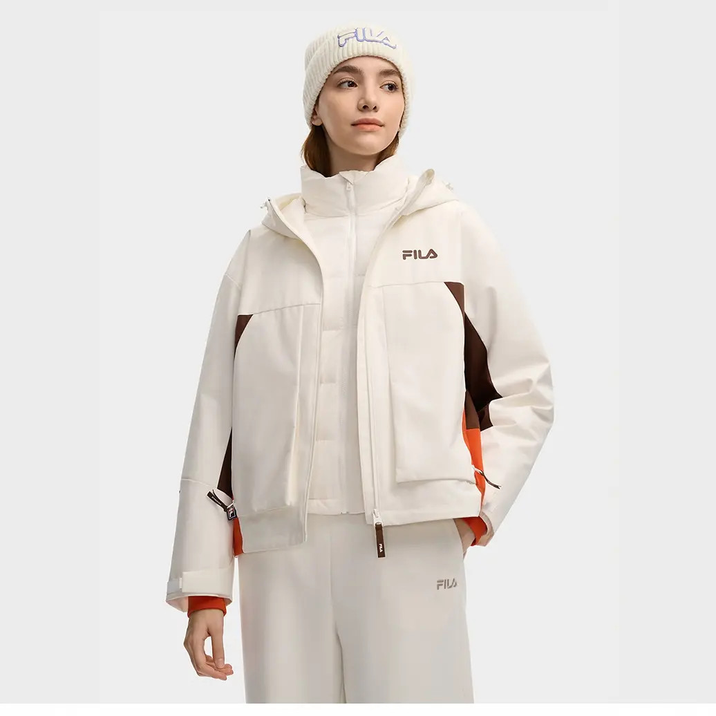 Fila/斐乐女【斐护科技】冬季新防水防风保暖羽绒两件套F11W549913F