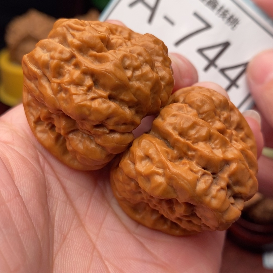 文玩核桃把件开背蛙38