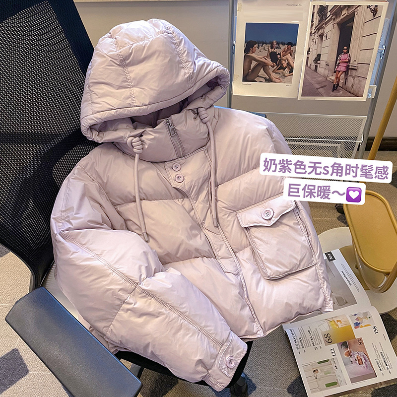 女童2025新款冬季短款加厚羽绒棉服儿童保暖棉服宝宝