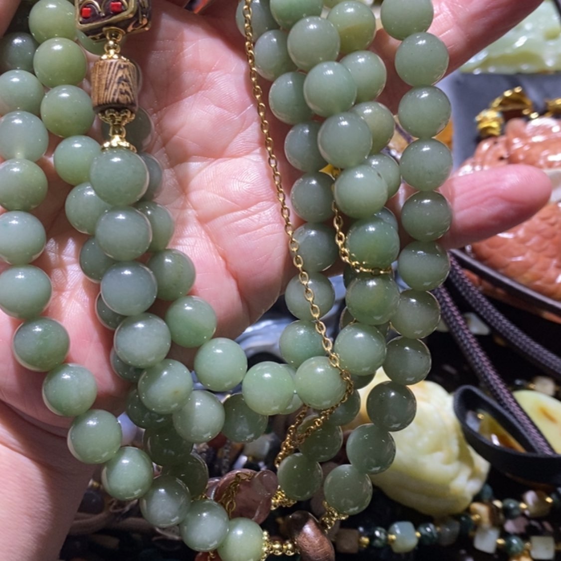 【闪购商品】岫玉毛衣链未镶嵌