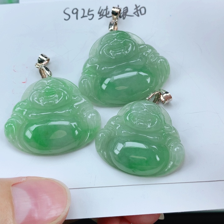 翡翠挂件银S925镶嵌多样性发其1