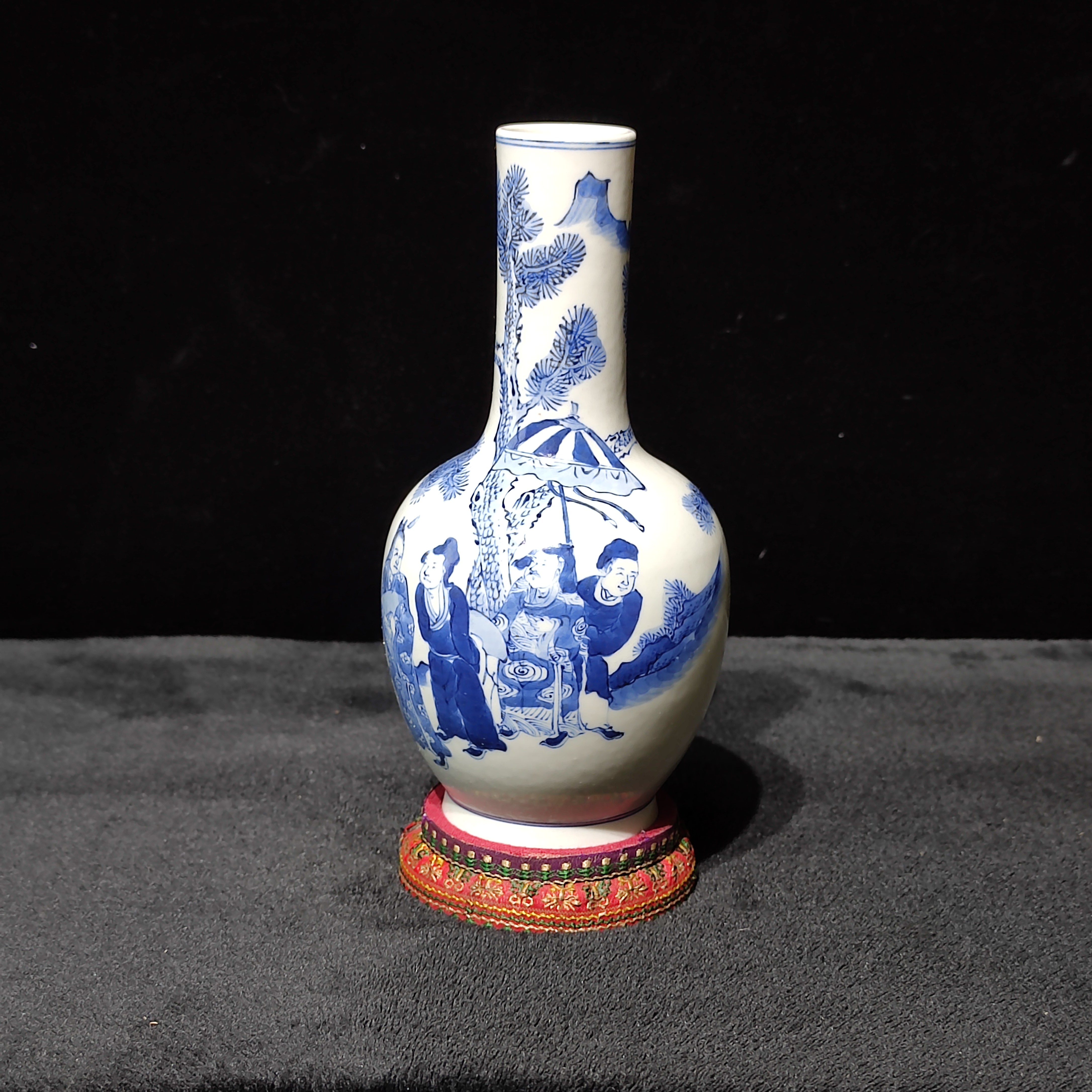 【闪购商品】 A105 清康熙 青花人物故事天球瓶