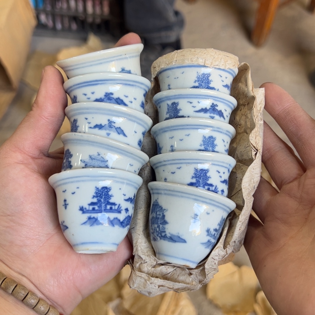 陶其他10个梧桐酒杯