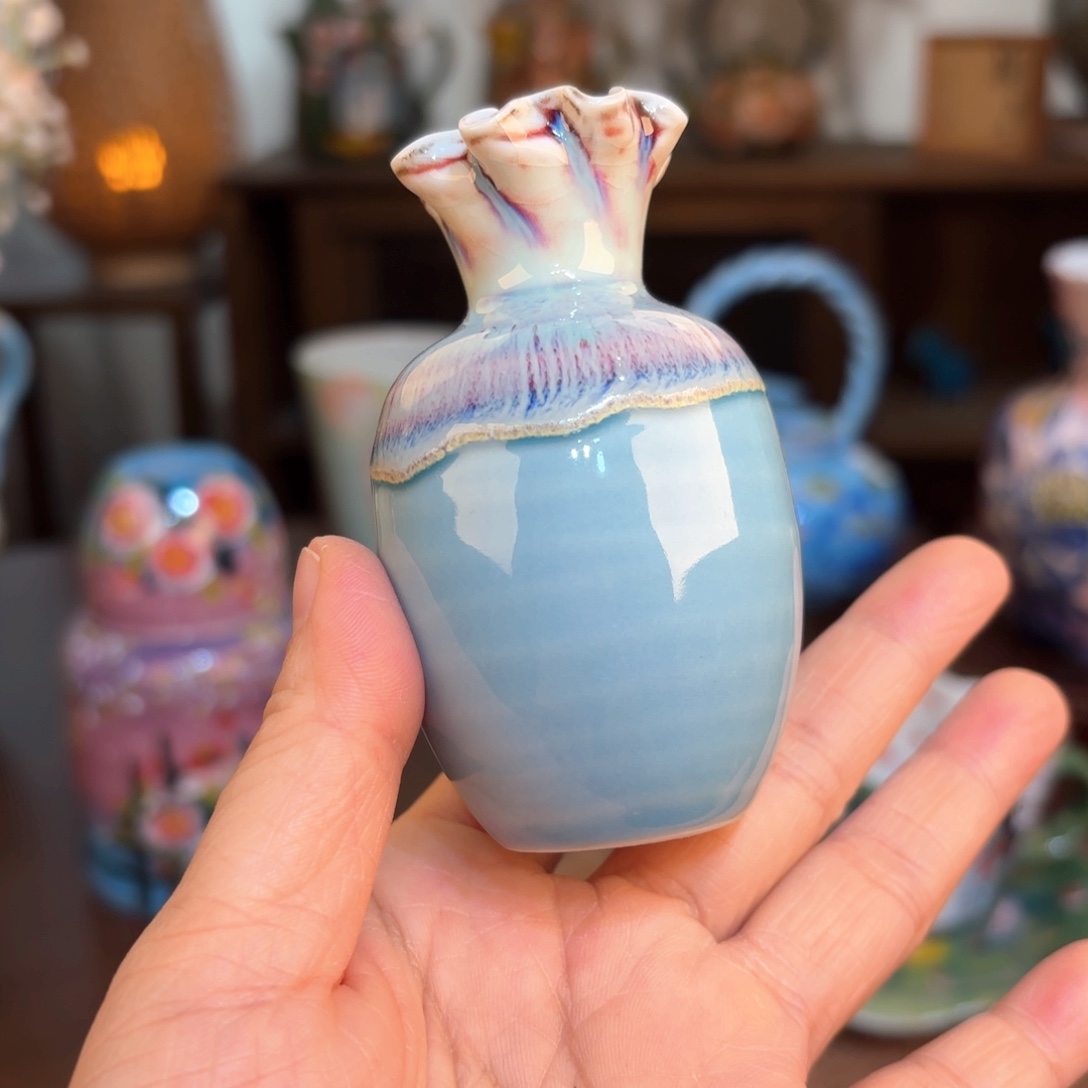 景德镇手绘高温釉下彩陶瓷茶具