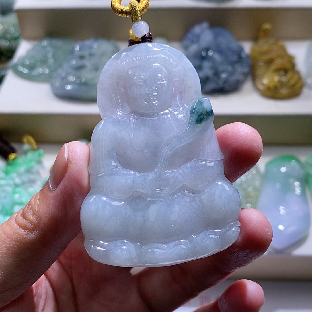 【闪购商品】翡翠颈饰未镶嵌观音