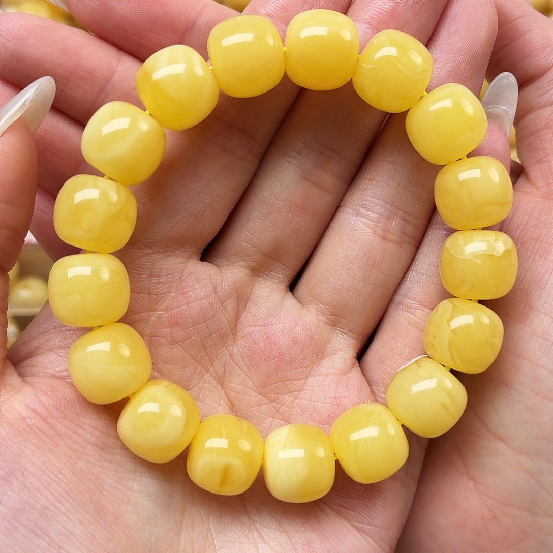 蜜蜡未镶嵌裸石12+蜜蜡手串