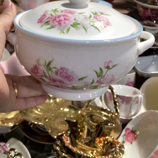 瓷片微瑕陶瓷处理介意请慎拍14厘米