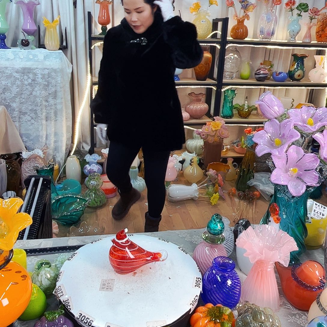 圣诞鸟家悦美居琉璃摆件