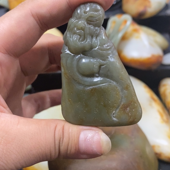 林***海和田玉（糖玉）未镶嵌挂件