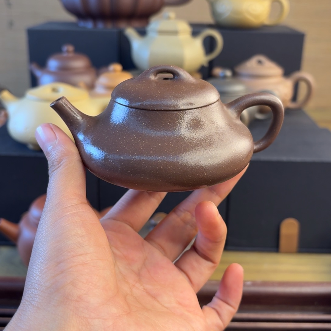 紫泥茶壶孤品福利大水谭天青半手容量150毫升