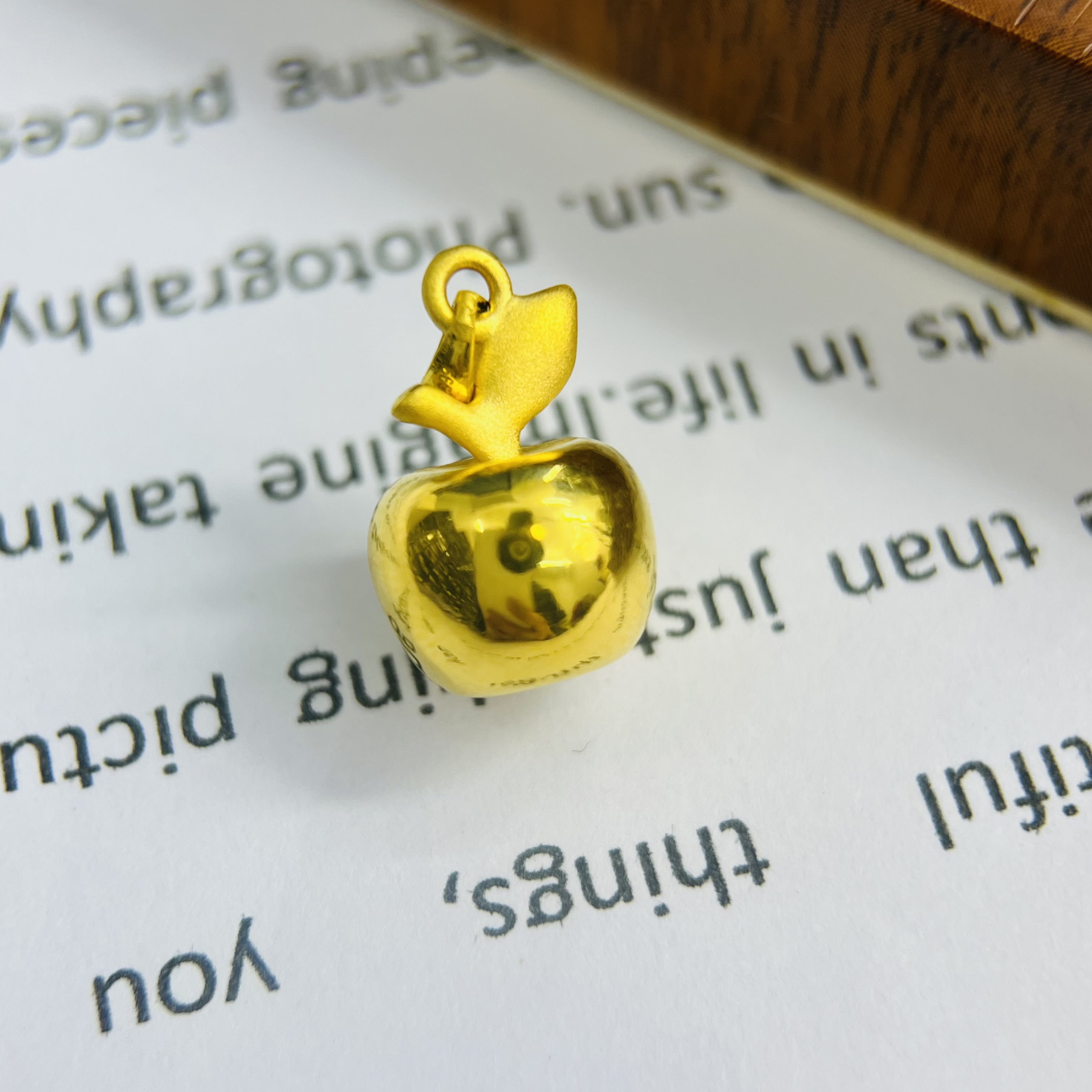 足金999亮面瓜子扣苹果黄金首饰配件DP2889-01730