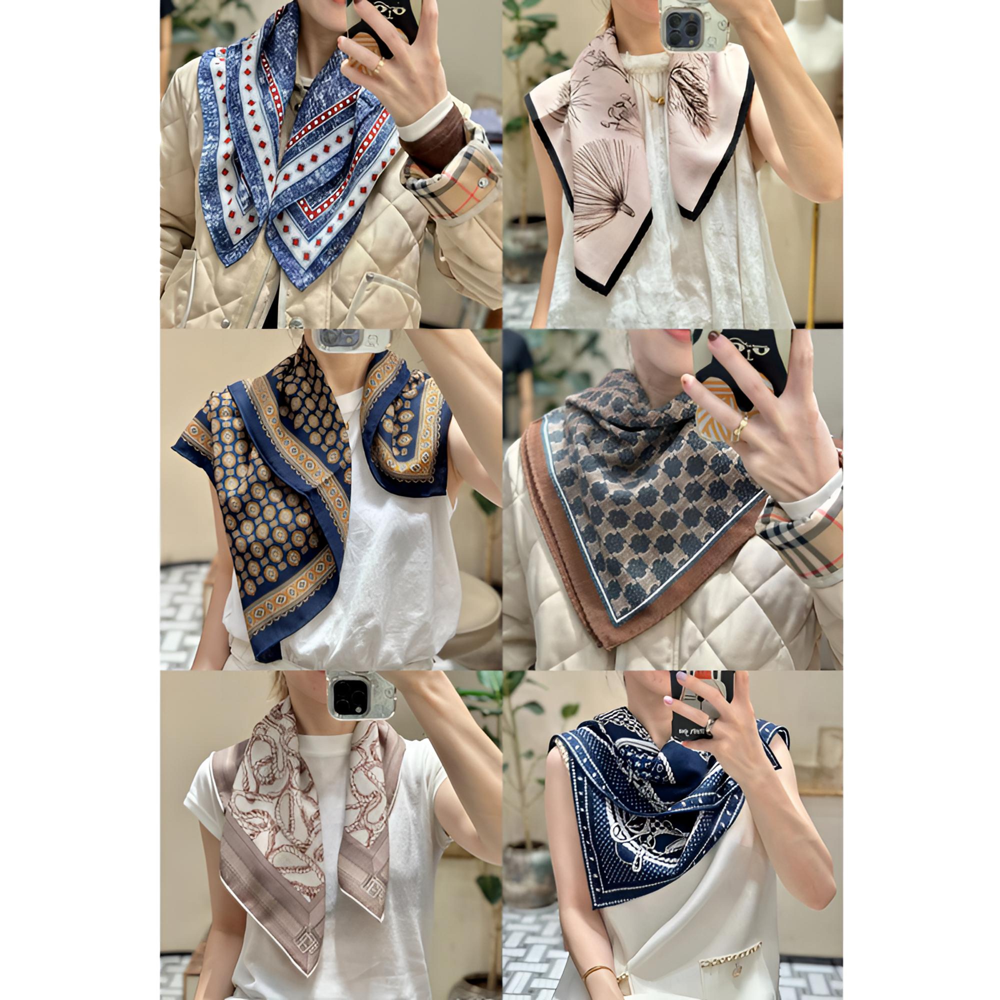 桑蚕丝羊毛披肩外搭洋气高档2025年新款丝巾搭配衣服女款爆款合集