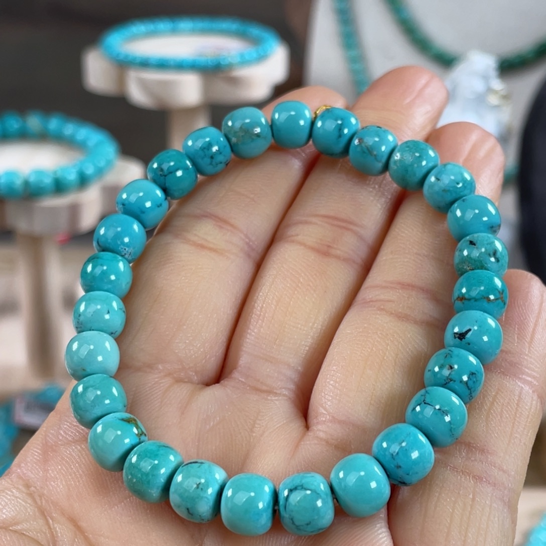 绿松石未镶嵌套链7.6mm