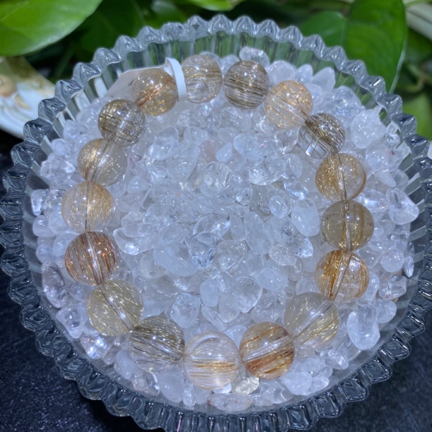 魔鬼发顺发单圈11mm左右水晶手串