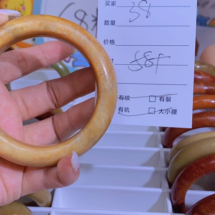 蛇纹石玉手镯未镶嵌小*