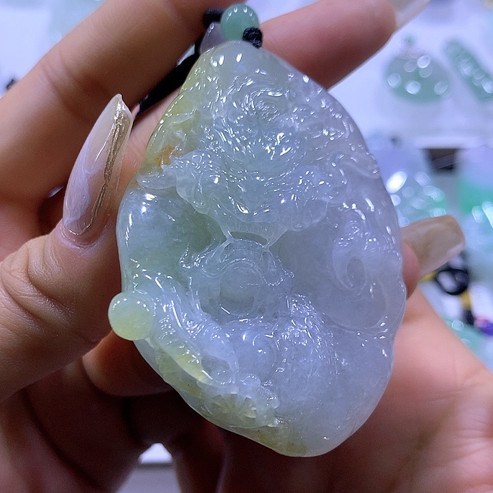 翡翠颈饰未镶嵌天然翡翠A货吊坠