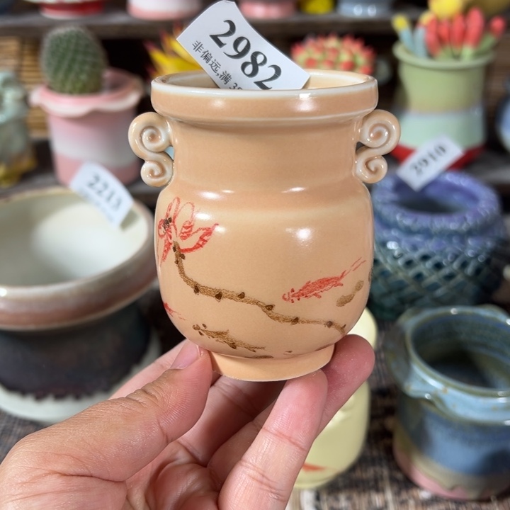 口5高8 手工花盆满30包邮