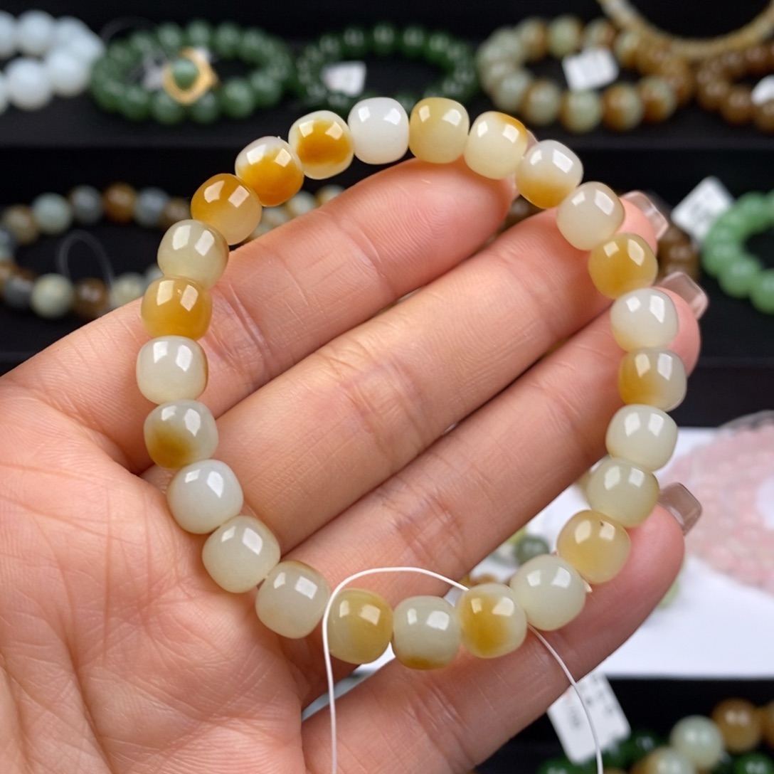 和田玉手串未镶嵌