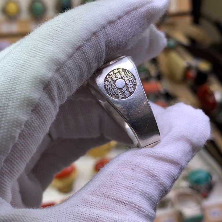 爱***强足银纯银纯手工制作戒指