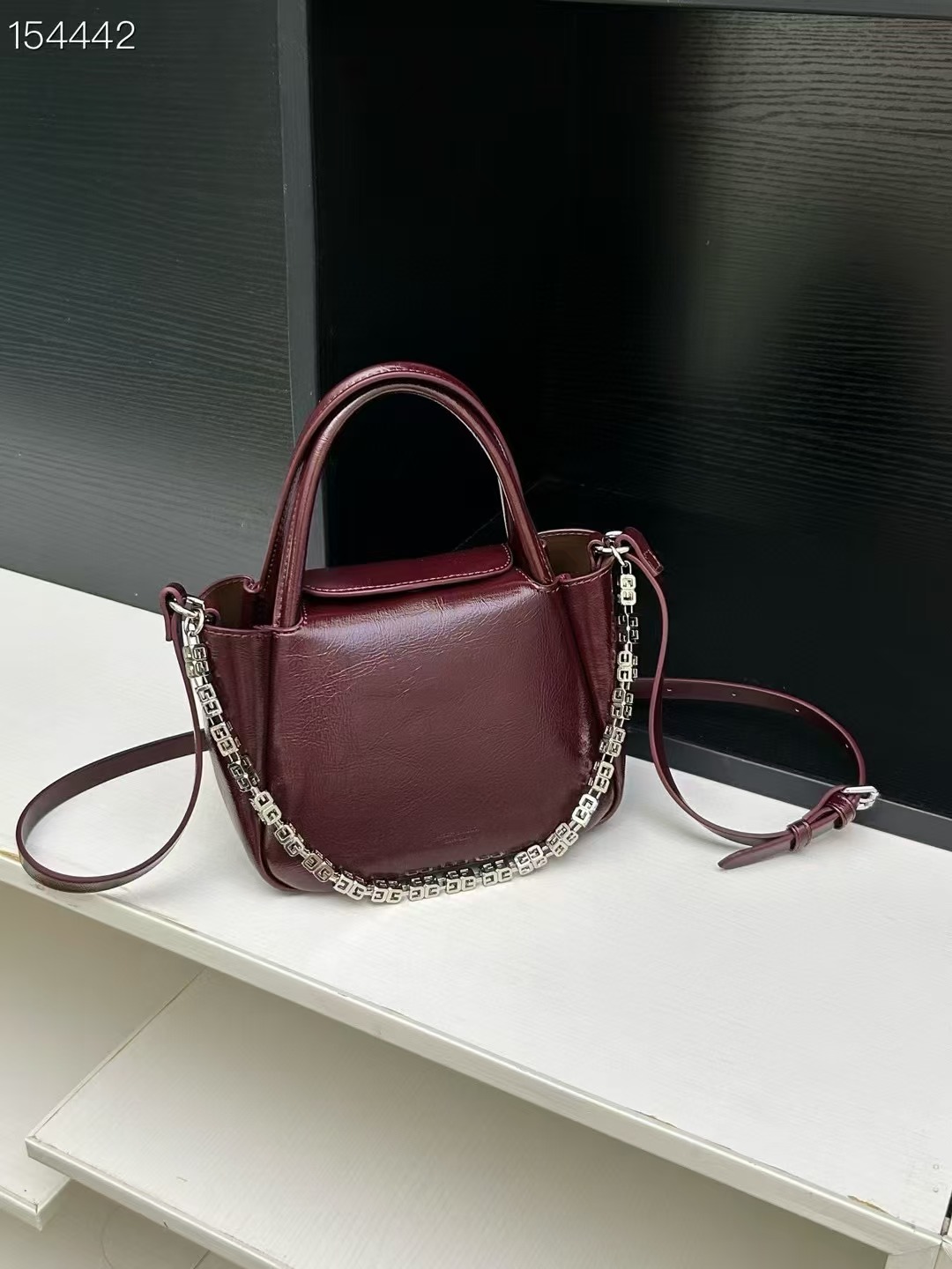 DINGFENG【ed105 D家字母钻珍珠】手工定制高端真皮时尚百搭女包.