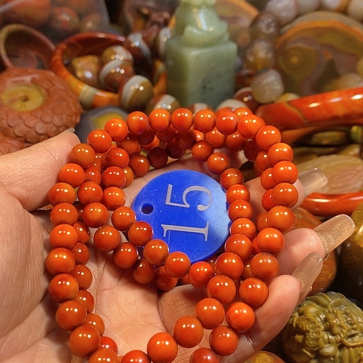 玛瑙/玉髓手链未镶嵌旺*