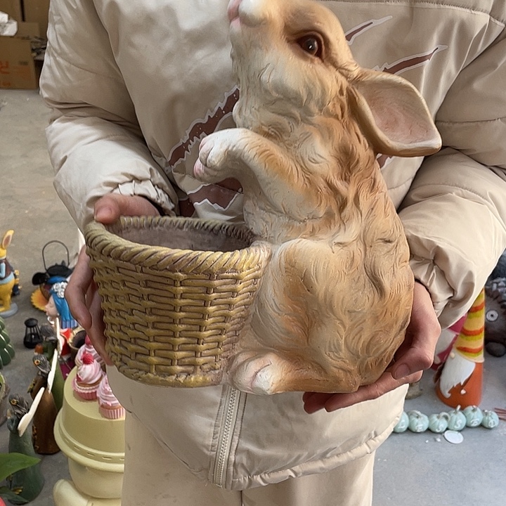 树脂样品样品样品兔子花盆