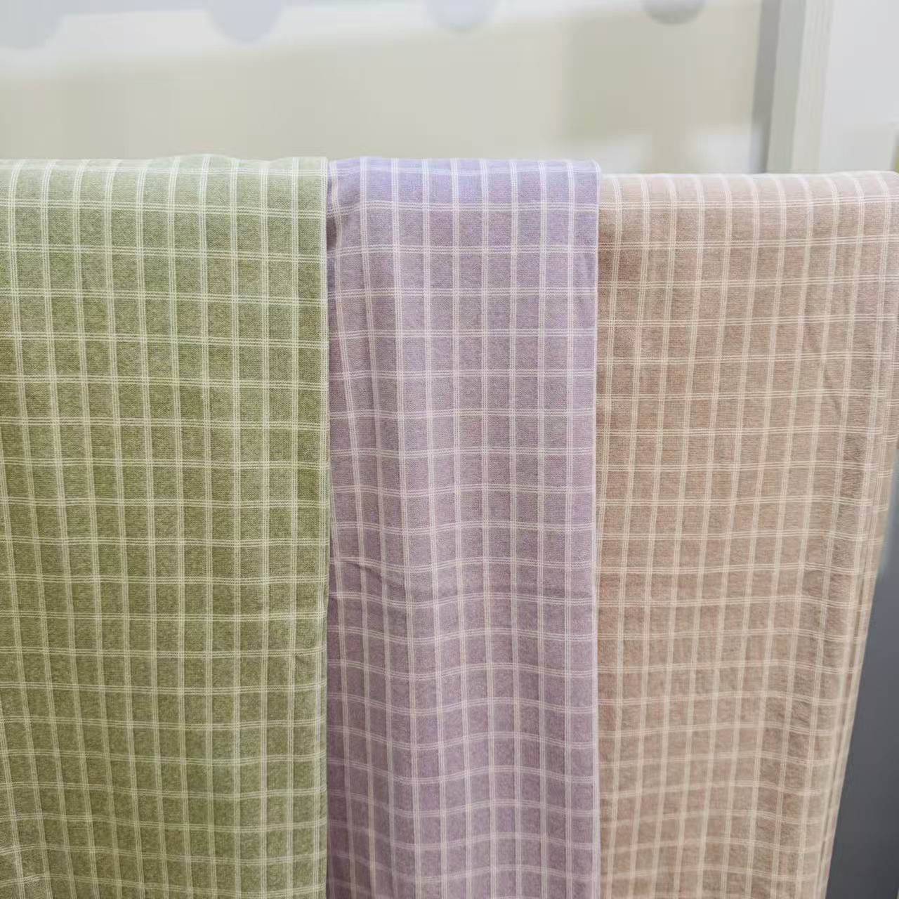 格子加绒睡裤薄绒特价小清新带抽绳