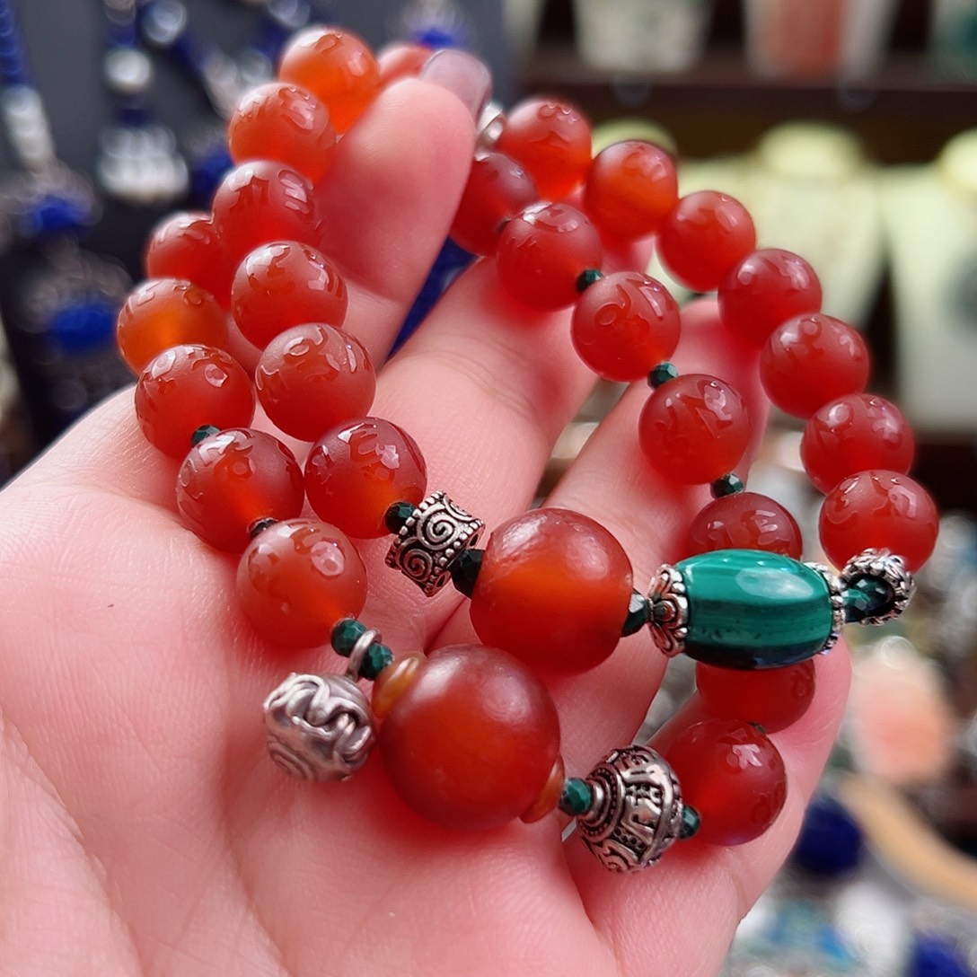 手链玛瑙未镶嵌国风