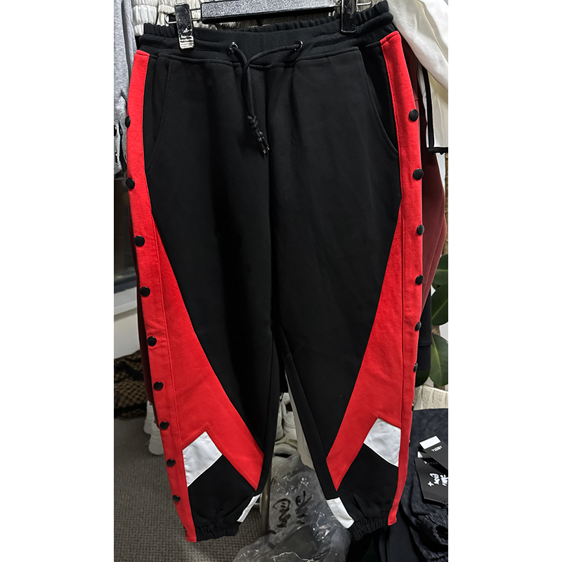 清货高货排扣裤子