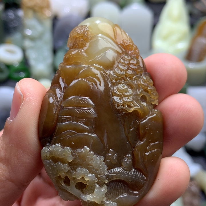 和田玉颈饰未镶嵌