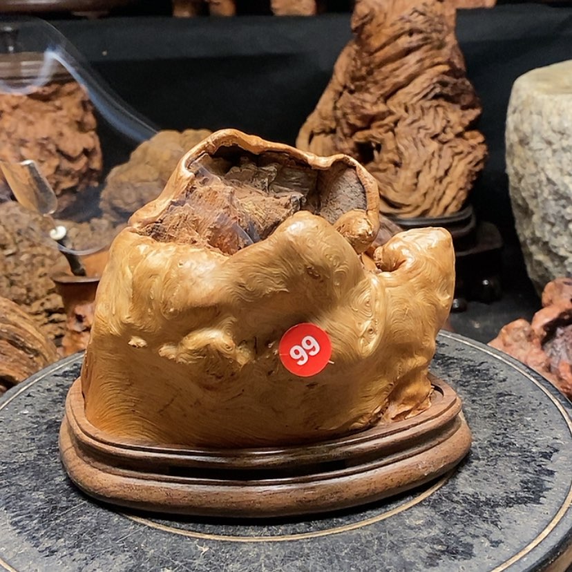 【闪购商品】99号荔枝木香炉工艺