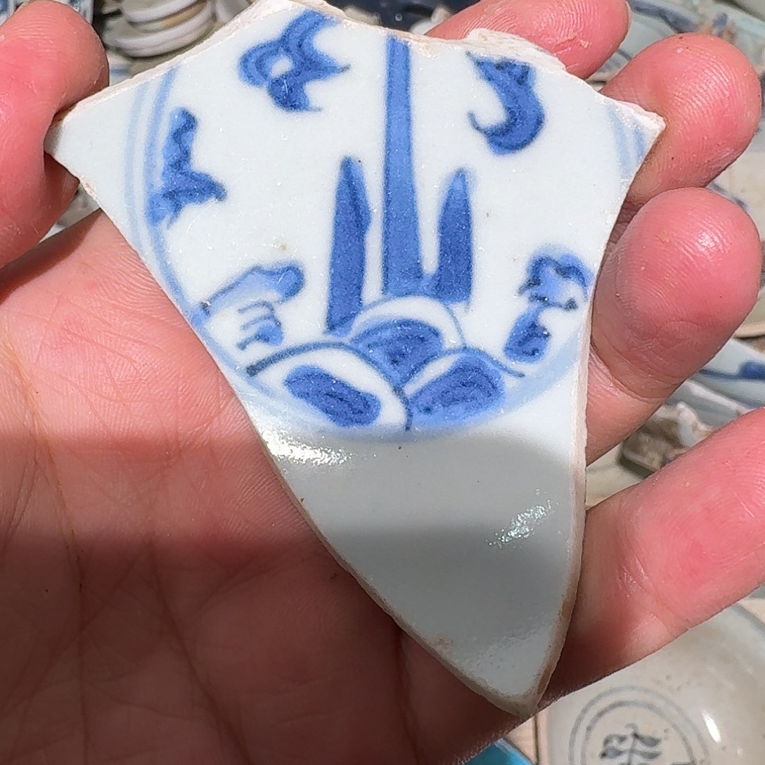 瓷片青花瓷片标本，顺丰包邮