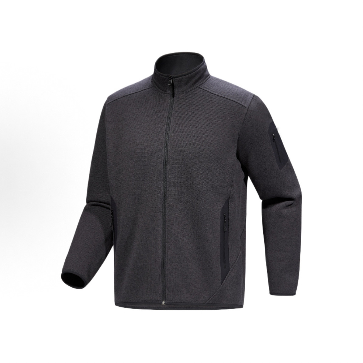 A-01–秋冬男女同款立领时尚针织抓绒外套