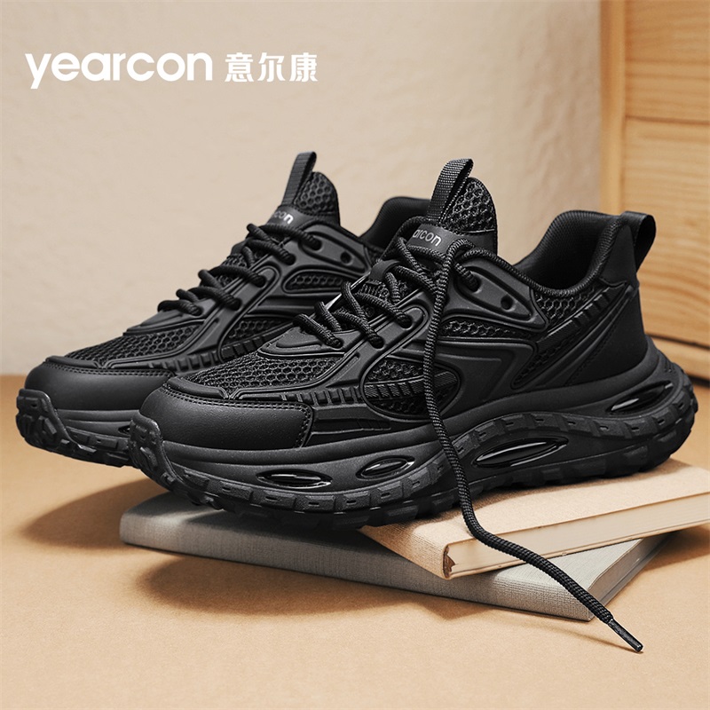 YEARCON/意尔康男鞋夏季运动风百搭休闲男士跑步鞋轻便透气软底鞋